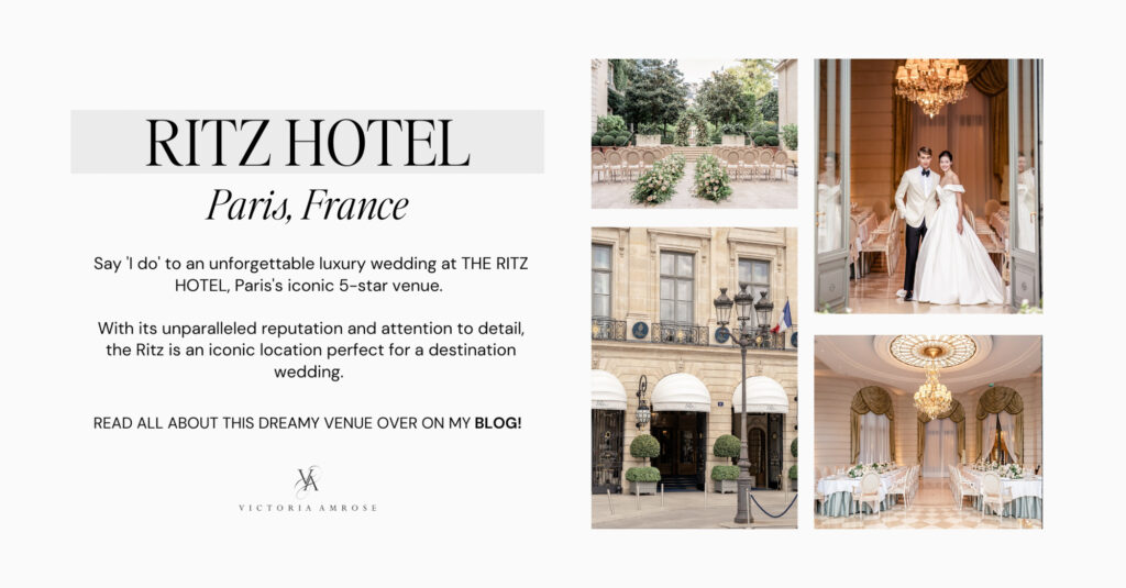 Read all about getting married at the Ritz Hotel in Paris