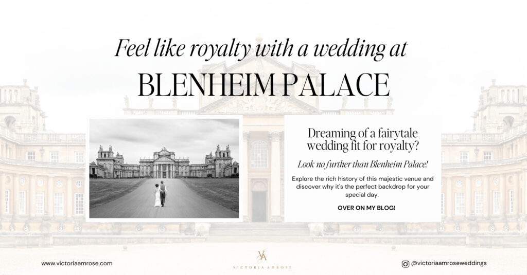 Want to have a royal inspired wedding - take a look at Blenheim Palace in England as your wedding venue