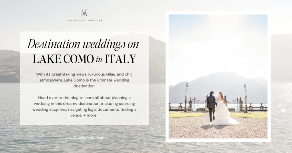 Read all about having a destination wedding venue on Lake Como