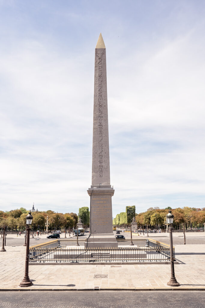 The Egyptian obelisk at Place de la Concorde in Paris
