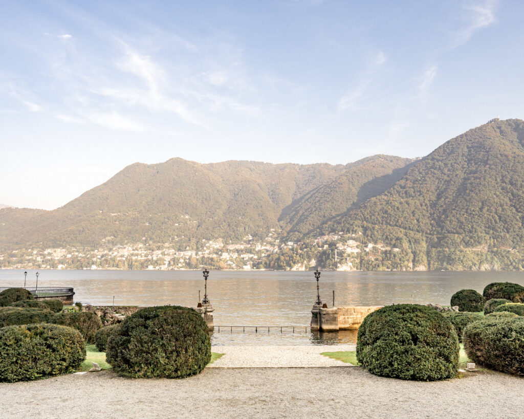 View from Villa Erba over Lake Como