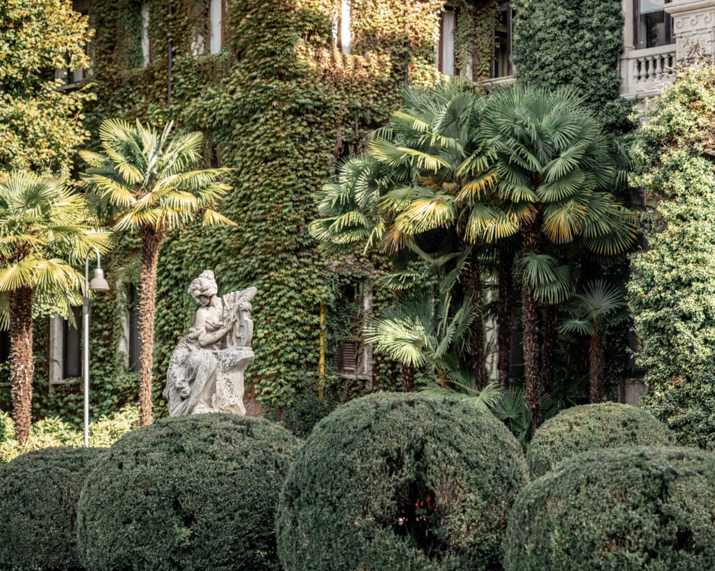 The botanical gardens at Villa Erba