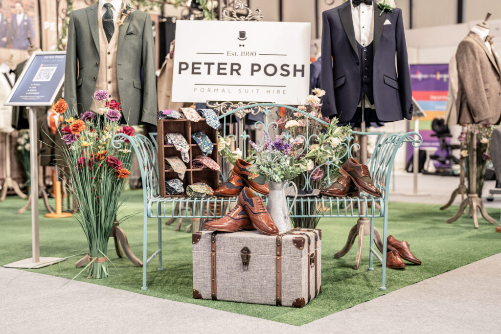 Peter Posh groomswear stand at the National Wedding Show