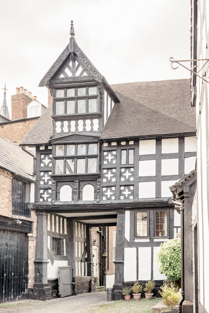 Tudor house in Shrewsbury town centre, Shropshire.